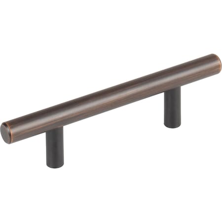 3 Center-to-Center Dark Brushed Bronze Naples Cabinet Bar Pull